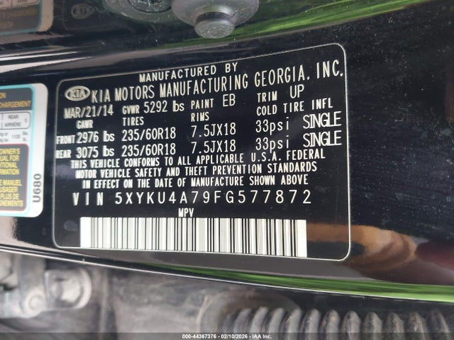 2015 KIA SORENTO 5XYKU4A79FG577872 Photo 8