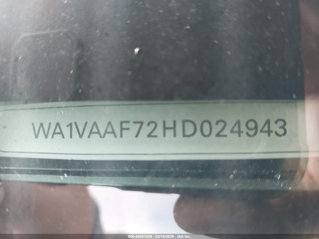 Продажа на аукционе авто 2017 Audi Q7 3.0t Premium, vin: WA1VAAF72HD024943, номер лота: 44367439