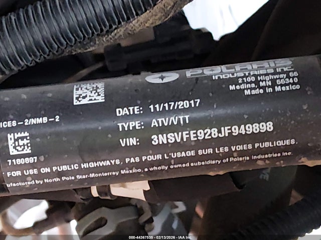 Polaris RZR 2018 3NSVFE928JF949898 Image 10