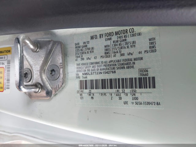 Ford Transit Connect Xlt 2022 NM0LS7T23N1542768 Image 9