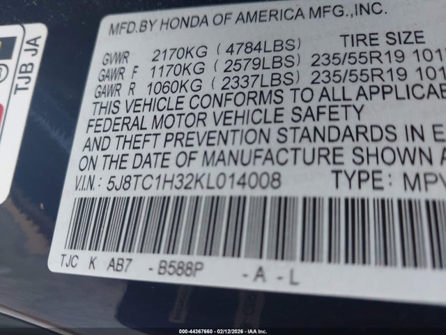 2019 ACURA RDX 5J8TC1H32KL014008 Photo 8
