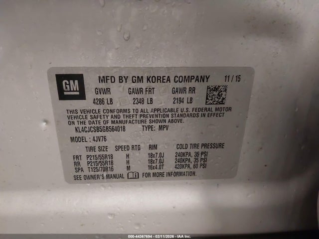 Buick Encore Leather 2016 KL4CJCSB5GB564018 Image 9