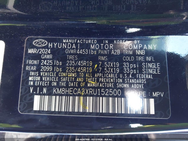 Hyundai Kona Limited 2024 KM8HECA3XRU152500 Image 9