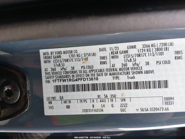 Ford F-150 Raptor 2023 1FTFW1RG4PFD13610 Image 9