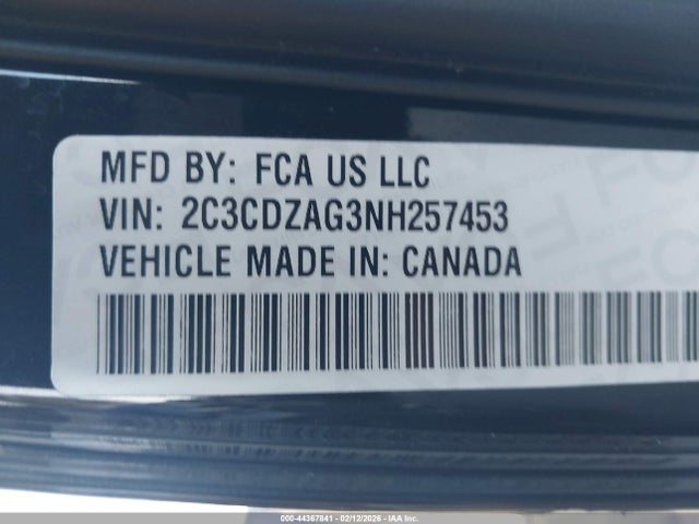 Dodge Challenger Sxt 2022 2C3CDZAG3NH257453 Image 9