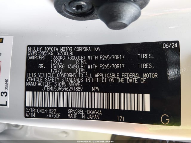 JTEMU5JR5R6291889 Toyota 4RUNNER SR5