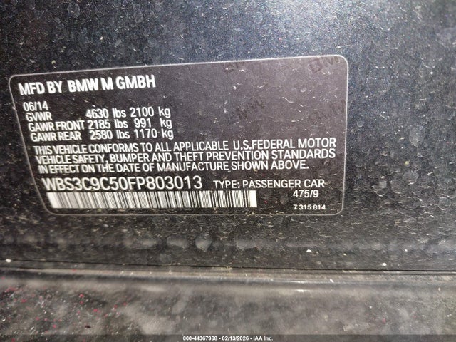2015 BMW M3 WBS3C9C50FP803013 Photo 8