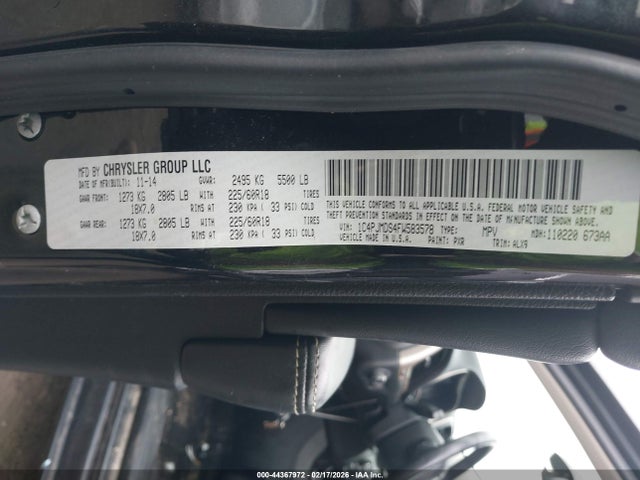 1C4PJMDS4FW583578 Jeep Cherokee Limited