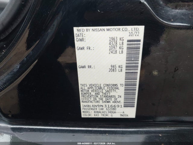2023 NISSAN ALTIMA 1N4BL4DV9PN316691 Photo 8