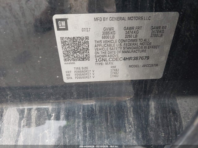 Chevrolet Tahoe Commercial Fleet 2017 1GNLCDEC4HR387679 Image 9