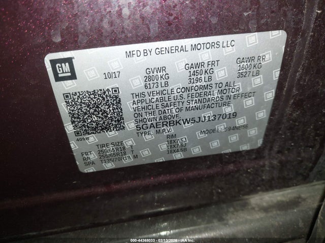 Продаж на аукціоні авто 2018 Buick Enclave Essence, vin: 5GAERBKW5JJ137019, номер лоту: 44368033