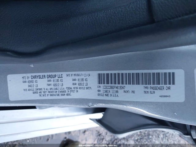 Chrysler 200 S 2015 1C3CCCBB2FN619347 Image 9