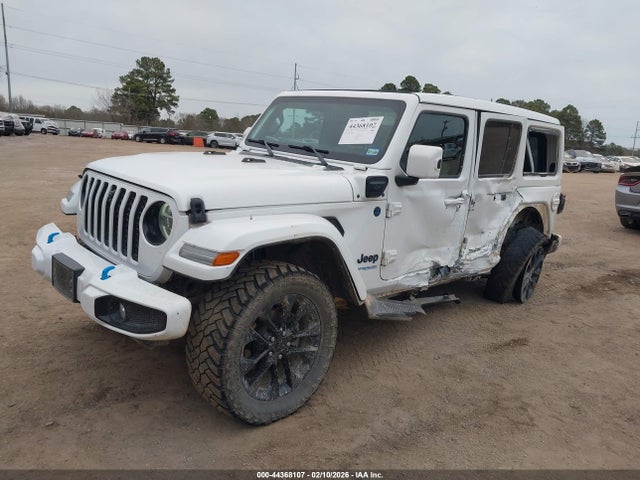 2021 Jeep Wrangler 4xe Unlimited High Altitude 4x4 მანქანა იყიდება აუქციონზე, vin: 1C4JJXP64MW788241, აუქციონის ნომერი: 44368107