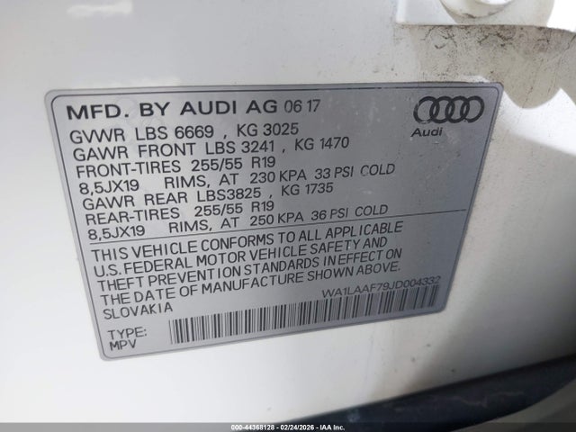 2018 AUDI Q7 WA1LAAF79JD004332 Photo 8