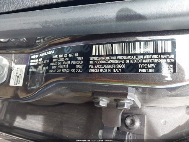 ZACCJABB8JPH50966 Jeep Renegade Latitude Fwd
