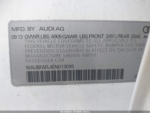 2014 AUDI A4 WAUBFAFL4EN013095 Photo 8