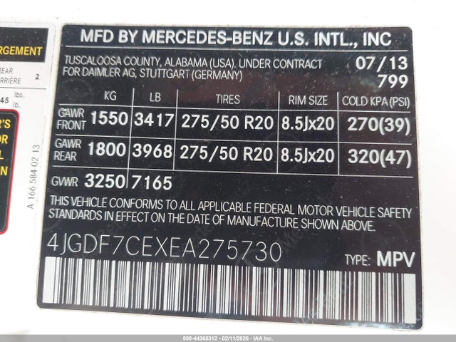 2014 MERCEDES-BENZ GL 450 4JGDF7CEXEA275730 Photo 8