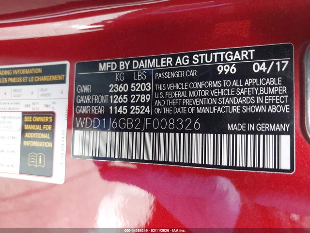 2018 MERCEDES-BENZ E 400 WDD1J6GB2JF008326 Photo 8