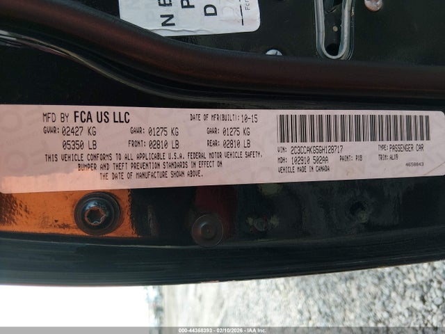 Chrysler 300c Awd 2016 2C3CCAKG5GH128717 Image 9