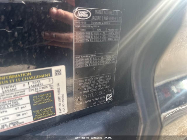 2020 LAND ROVER DEFENDER SALEX7EU3L2032786 Photo 8