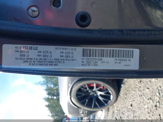 Dodge Challenger Srt Hellcat 2016 2C3CDZC97GH152898 Image 9