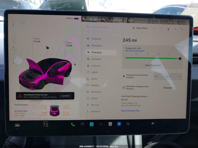 Продаж на аукціоні авто 2024 Tesla Model 3 Long Range Dual Motor All-wheel Drive/rear-wheel Drive, vin: 5YJ3E1EA7RF746904, номер лоту: 44368517