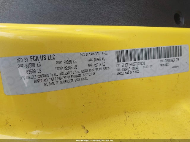 2016 FIAT 500 3C3CFFFH0GT122158 Photo 8