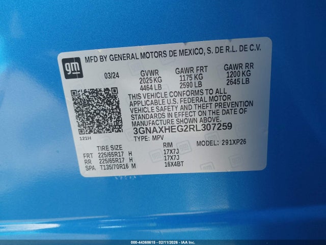 2024 CHEVROLET EQUINOX 3GNAXHEG2RL307259 Photo 8