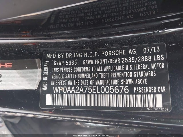 Porsche PANAMERA 4 2014 WP0AA2A75EL005676 Image 9