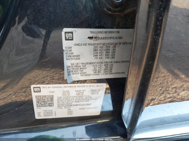 2023 GMC SIERRA 1500 3GTUUDED0PG157882 Photo 8