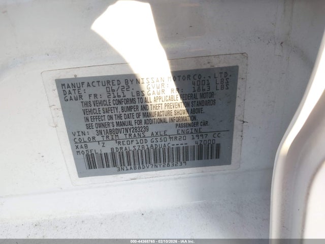 Nissan Sentra Sr Xtronic Cvt 2022 3N1AB8DV7NY283239 Image 9