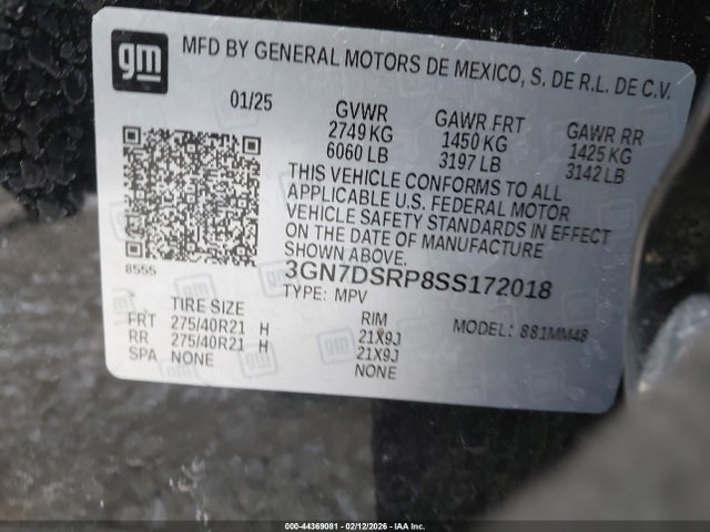 Chevrolet Equinox Ev Rs 2025 3GN7DSRP8SS172018 Image 9