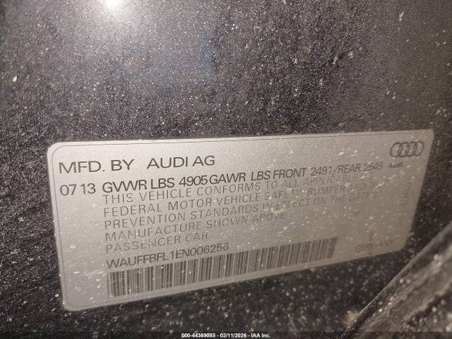 2014 AUDI A4 WAUFFBFL1EN006256 Photo 8