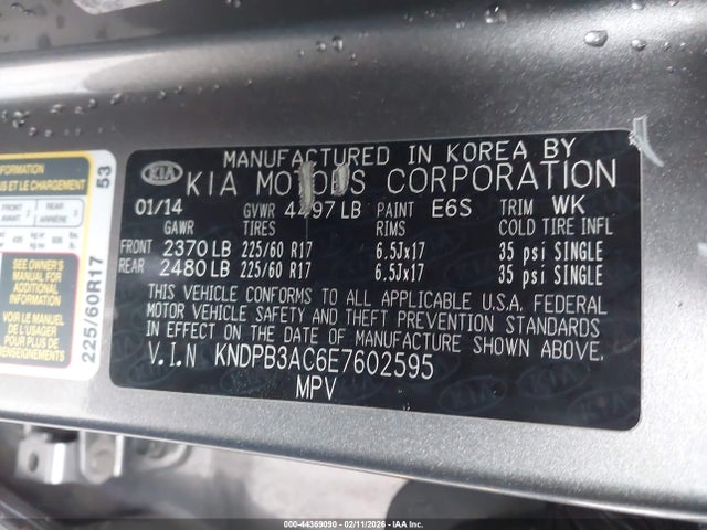 KIA Sportage Lx 2014 KNDPB3AC6E7602595 Image 9