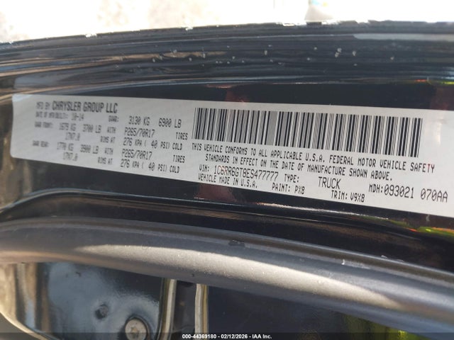 Продаж на аукціоні авто 2014 Ram 1500 Slt, vin: 1C6RR6GT8ES477777, номер лоту: 44369180