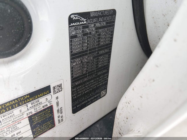 2020 JAGUAR F-PACE SADCK2GX5LA637913 Photo 8