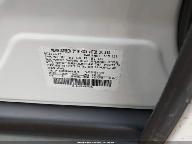 Aukcja sprzedaży 2017 Infiniti Qx50, vin: JN1BJ0RR0HM412871, numer aukcji: 44369244