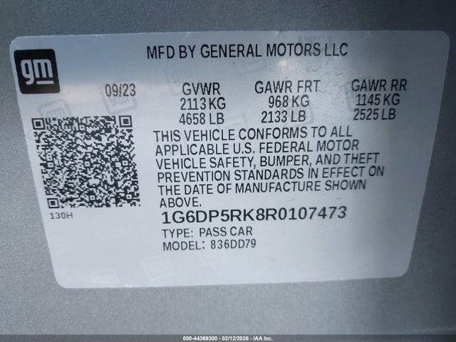 2024 CADILLAC CT5 1G6DP5RK8R0107473 Photo 8