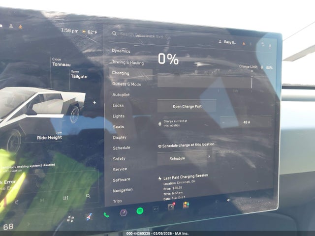 Aukcja sprzedaży 2025 Tesla Cybertruck, vin: 7G2CEHEE5SA062087, numer aukcji: 44369335