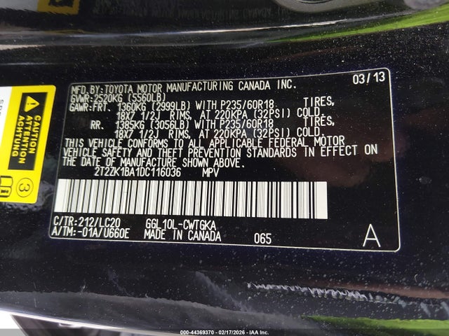 2013 LEXUS RX 350 2T2ZK1BA1DC116036 Photo 8