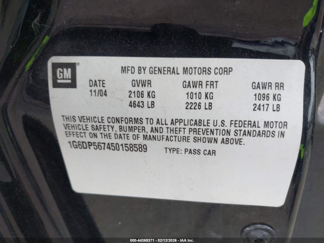 2005 CADILLAC CTS 1G6DP567450158589 Photo 8