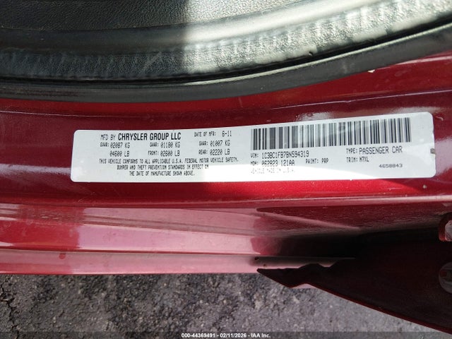 Aukcja sprzedaży 2011 Chrysler 200 Touring, vin: 1C3BC1FB7BN594319, numer aukcji: 44369491