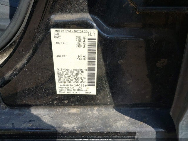 2020 NISSAN ALTIMA 1N4BL4BV3LC140536 Photo 8