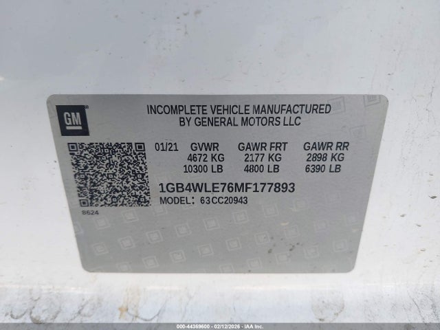 1GB4WLE76MF177893 Chevrolet Silverado 2500hd 2wd Long Bed Wt