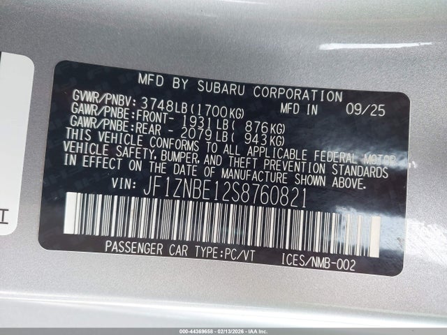 2025 TOYOTA GR86 JF1ZNBE12S8760821 Photo 8