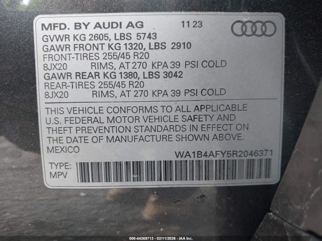 2024 AUDI SQ5 WA1B4AFY5R2046371 Photo 8
