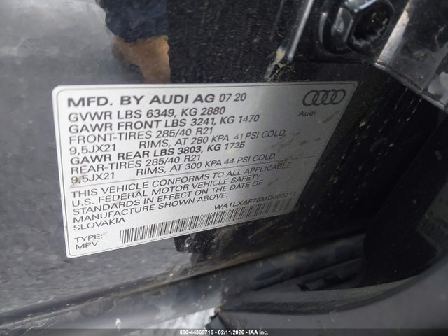 2021 AUDI Q7 WA1LXAF76MD000211 Photo 8