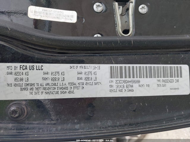 Продажа на аукционе авто 2017 Chrysler 300 300s Alloy Edition, vin: 2C3CCABGXHH506080, номер лота: 44369748