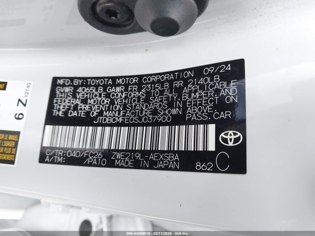 Toyota Corolla Hybrid Se 2025 JTDBCMFE0SJ037900 Image 9