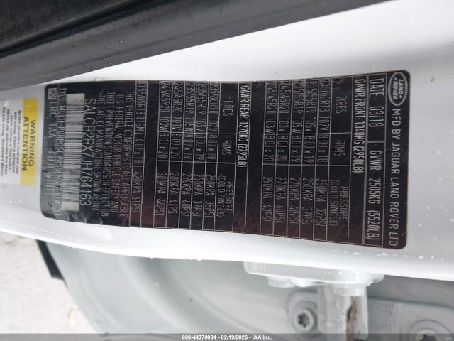 SALCR2RX7JH764163 Land Rover Discovery Sport Hse